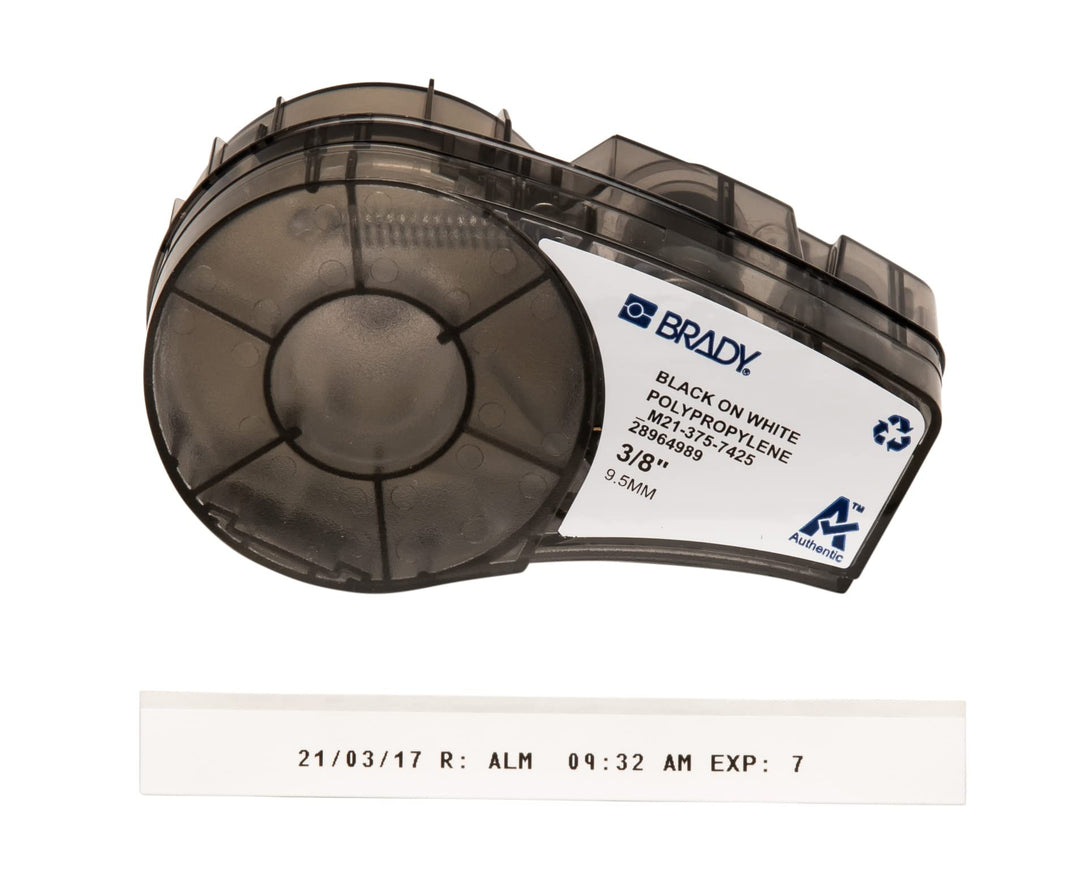 Brady (M21-375-7425) Polypropylenband für BMP21-PLUS; BMP21-LAB; BMP21 9.53 mm x 6.40 m Schwarz auf