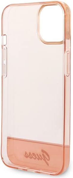 Guess GUHCP14SHGCOP hülle für iPhone 14 6,1" rosa/pink hardcase Translucent