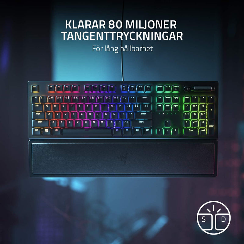 Razer BlackWidow V3 (Green Switch) - Nordic Layout Single, Single