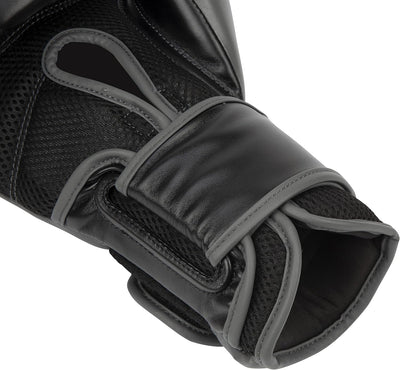 Everlast Unisex – Erwachsene Powerlock 2R Glove Handschuhe Schwarz 16oz, Schwarz 16oz