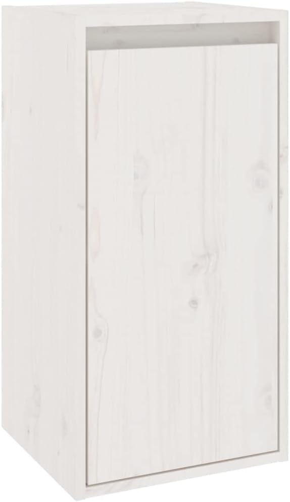 homiuse Wohnzimmer TV-Schränke 3 STK. Weiss Massivholz Kiefer Klassischen TV Schrank Set Wohnzimmer