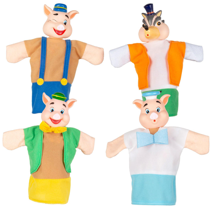 ColorBaby Cucu Show 39167 Puppen-Set, 4 Puppen, 25 cm, weiche und sichere Materialien, Kinderspielze