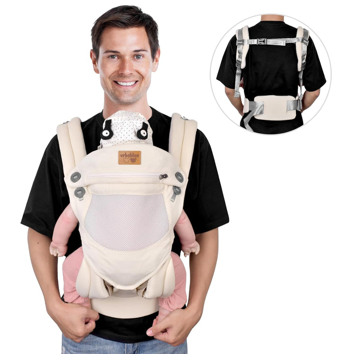 Babytrage-Ergonomisch,Babytrage für Neugeborene ab Geburt Leicht und Bequem,Leicht zu Tragen,Geeigne