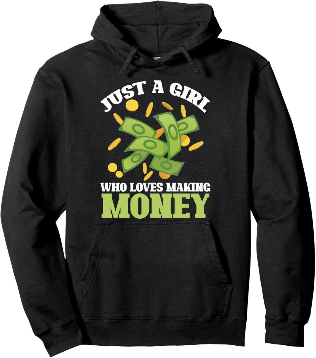 Loves Making Money Lustige Selbstangestellte Unternehmer-Grafik Pullover Hoodie