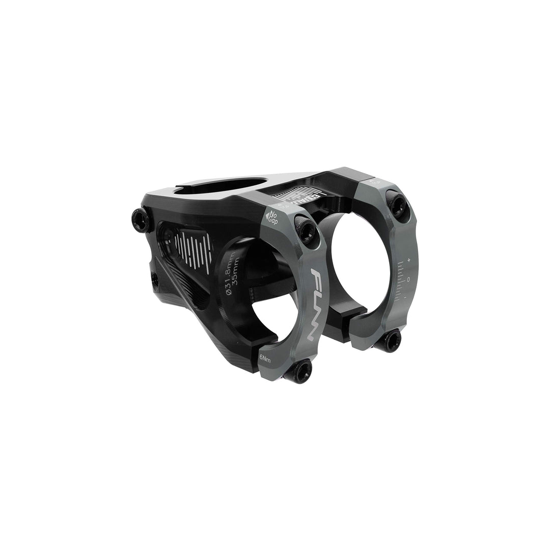 FUNN Equalizer Fahrradvorbau mit 10mm Gefälle oder Steigung, 31.8mm Lenkerklemme 35mm Grau, 35mm Gra