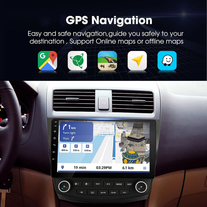 EZoneTronics Android 10 Internet Autoradio Stereo für Honda Accord 7. 2003-2007 10 Zoll Touchscreen