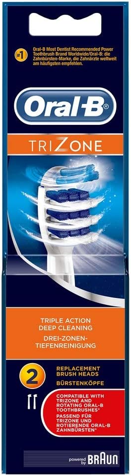 Braun Oral-B EB Aufsteckbürsten TriZone 2er, Aufsteckbürsten