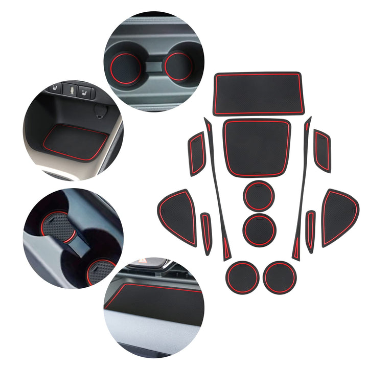 YEE PIN Gummimatten für Toyota Yaris Cross SUV 2021+ Interieur rutschfeste Matten für Mittelkonsole