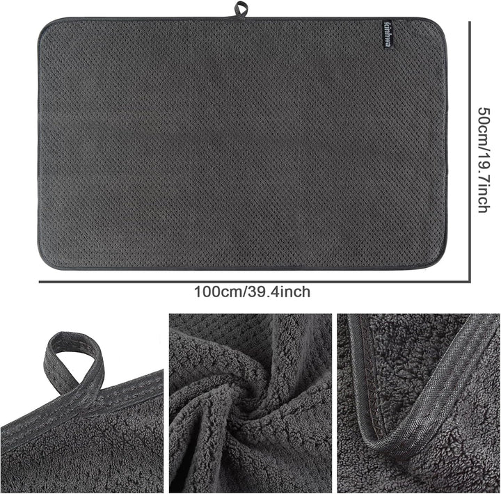 KinHwa 2er Pack Handtuch Haare, Mikrofaser Handtuch Haare, Flauschige Mikrofaser Handtücher, Microfa