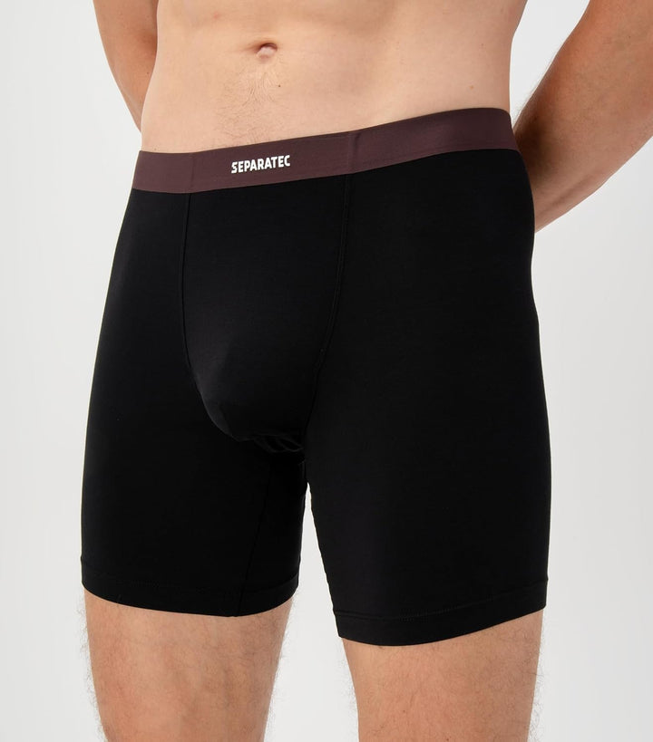 Separatec Herren Boxershorts 4er Pack Doppelbeutel Dual Pouch, Bambus Unterhosen Männer, Stretcken H