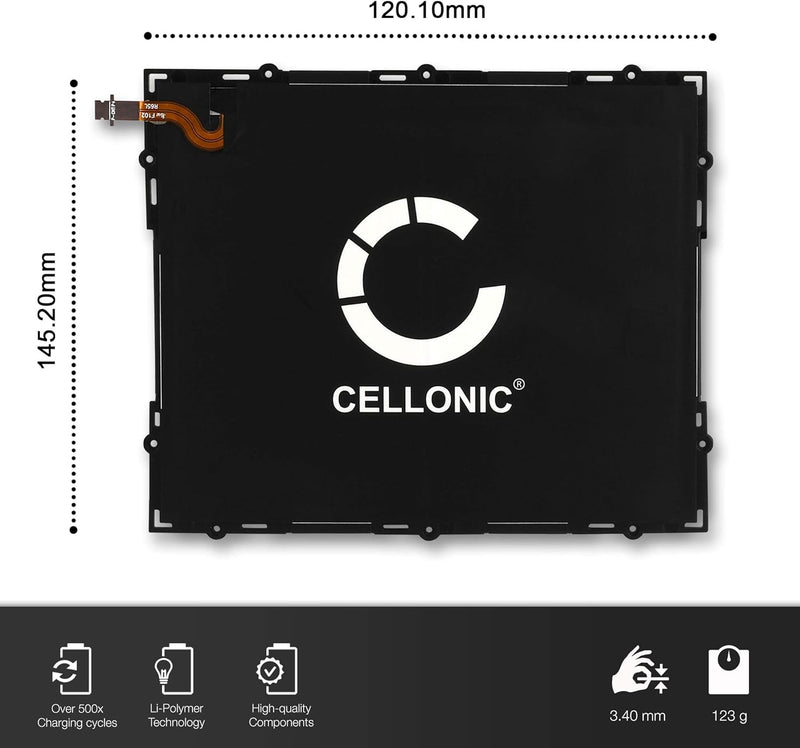 CELLONIC® Ersatz Akku EB-BT585ABA für Samsung Galaxy Tab A 10.1 (SM-T580 / SM-T585) 7300mAh + Werkze