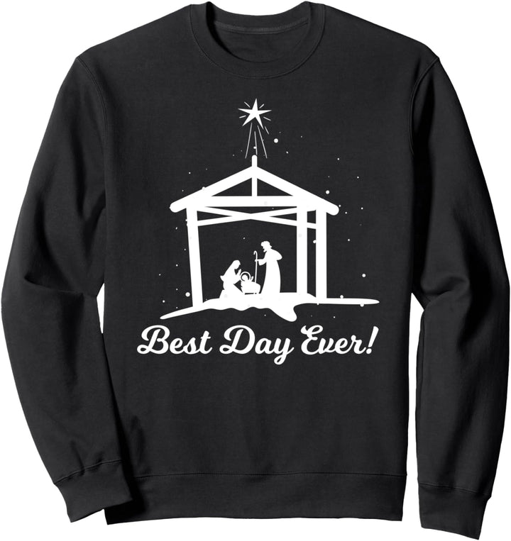 Weihnachtskrippe "Best Day Ever", Nordstern Sweatshirt