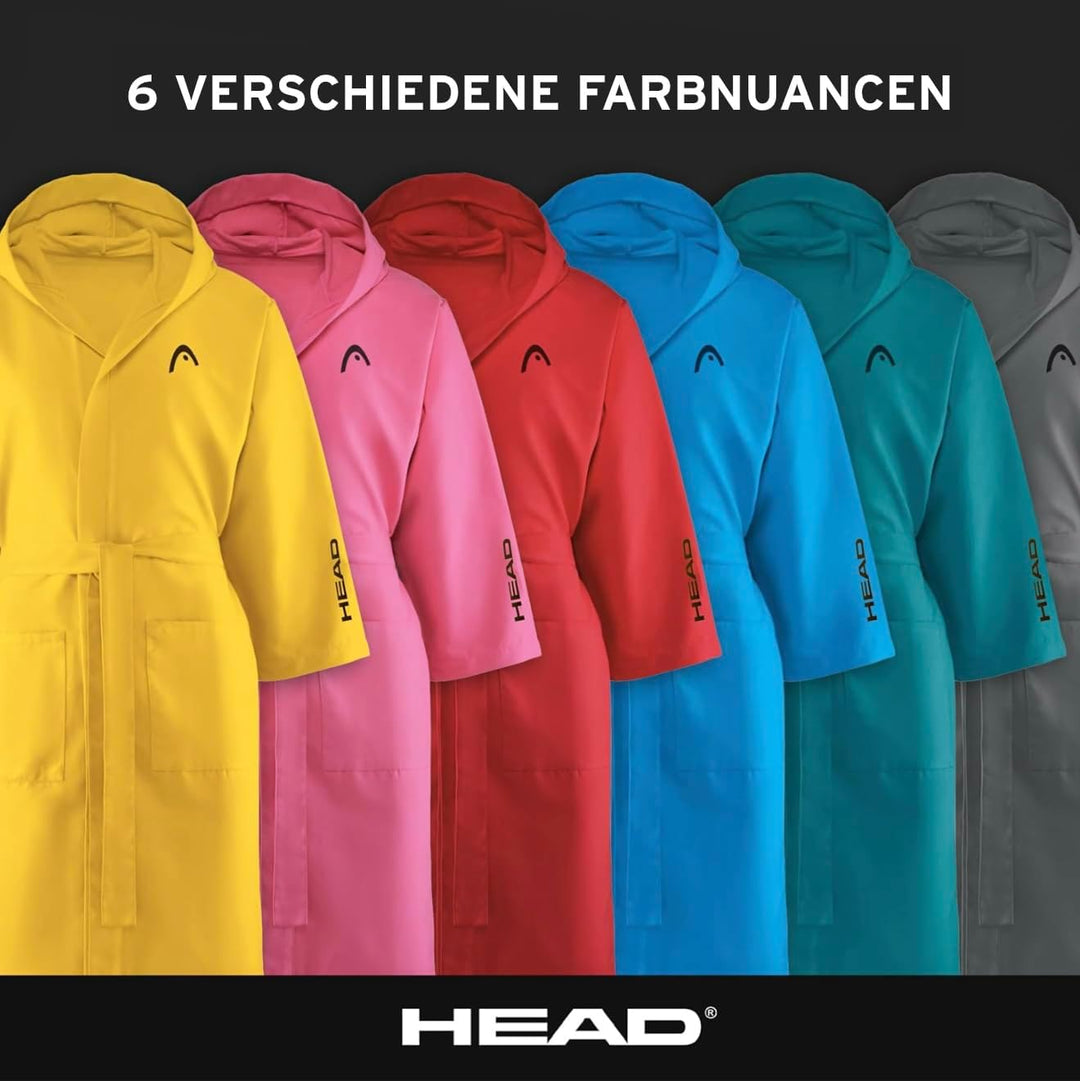 SWEET HOME HEAD Active - Bademantel Damen Flauschig und Bademantel Herren Mikrofaser Night Shade Gre