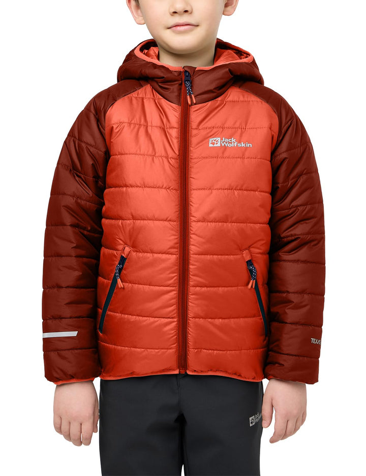 Jack Wolfskin Unisex Kinder Zenon Jacket K Jacket 116 coral orange, 116 coral orange