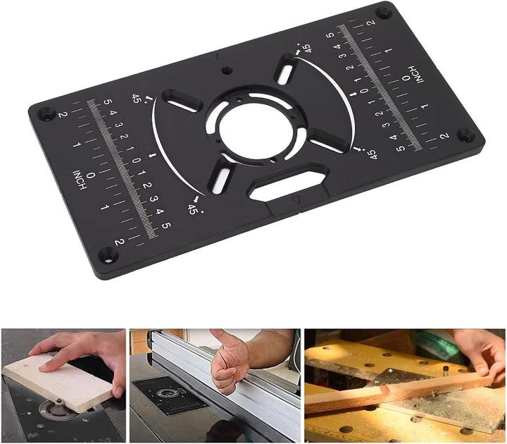 Router Table Insert Plate for Table Benches Router Jig Saw Trimmer with Edge Treatment and Grooving
