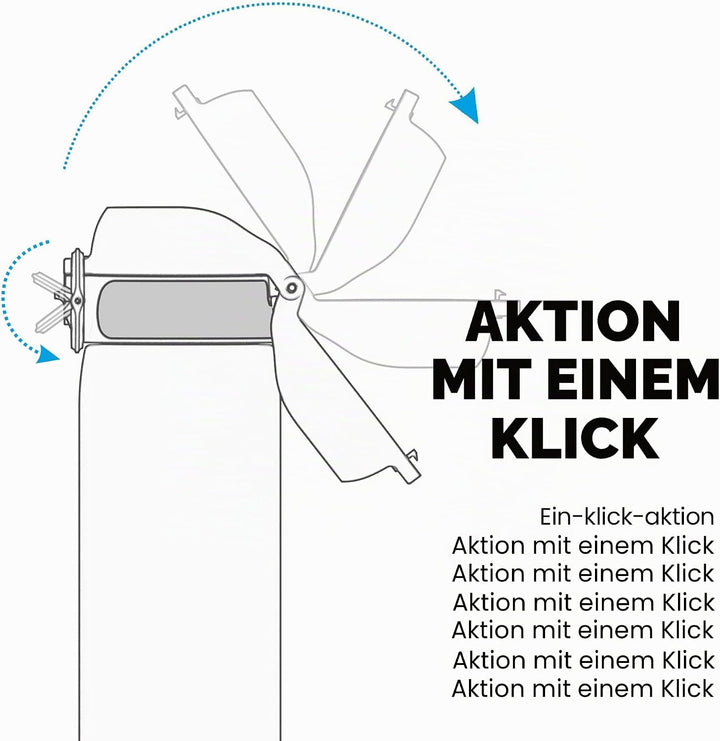 Ion8 Vakuumisolierte Edelstahl-Trinkflasche, 1 Liter, 920 ml, Auslaufsicher, Einhandöffnung, Sichere
