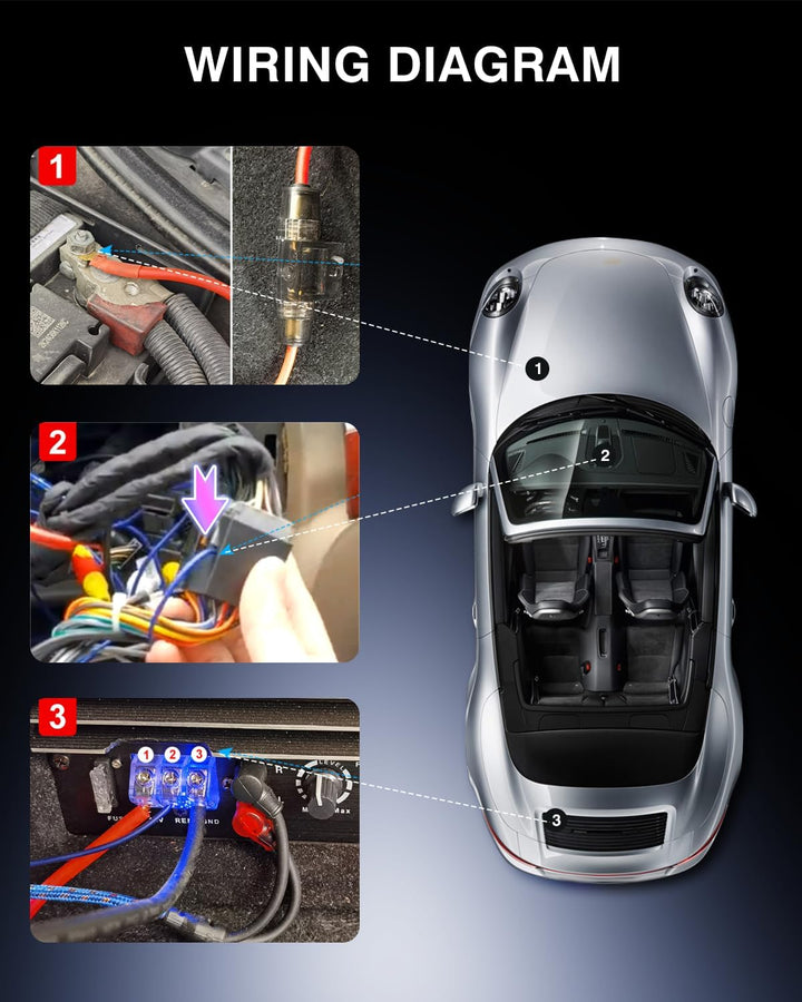 Kofferraum-Subwoofergehäuse mit Integriertem Verstärker, leistungsstarker Gehäuse Subwoofer mit 3800