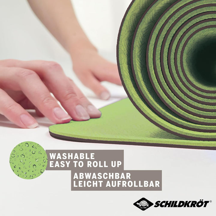Schildkröt® Fitness Yogamatte BICOLOR, PVC-freie, zweifarbige Yogamatte, hochwertig strukturierte Ob