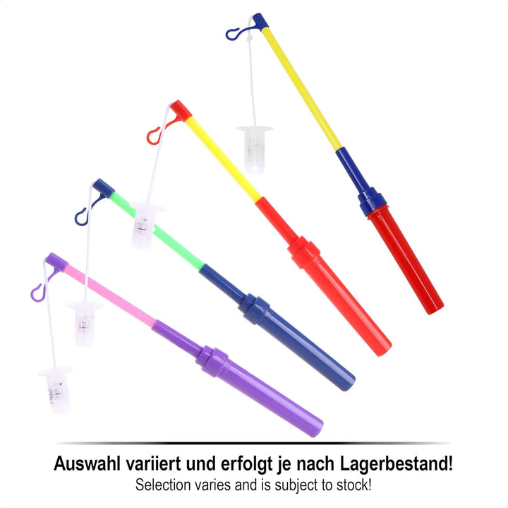 com-four® 6X LED- Laternenstab - batteriebetriebener Leuchtstab für Laternen-Umzüge, Halloween und S