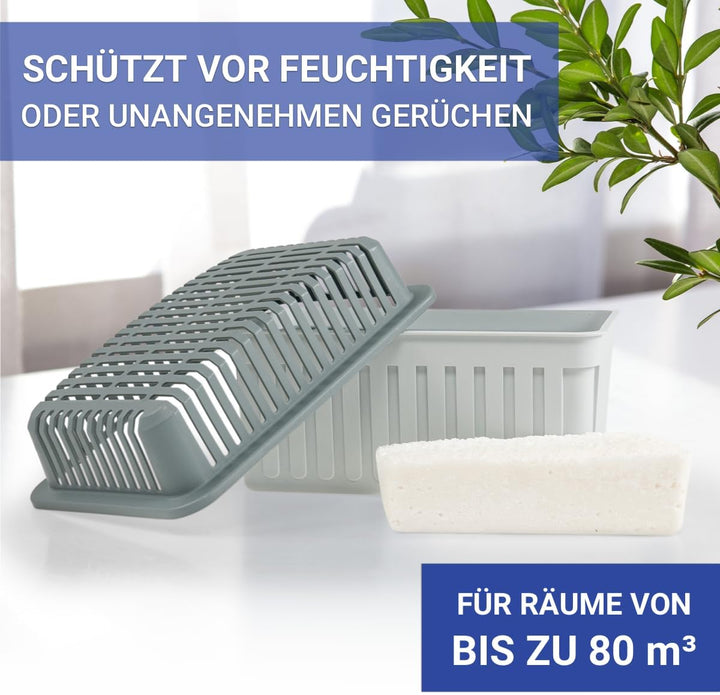 WENKO Nachfüllpack Luftentfeuchter Raumentfeuchter [Granulatblock 3 x 1 kg] Anti Feuchtigkeit Anti S