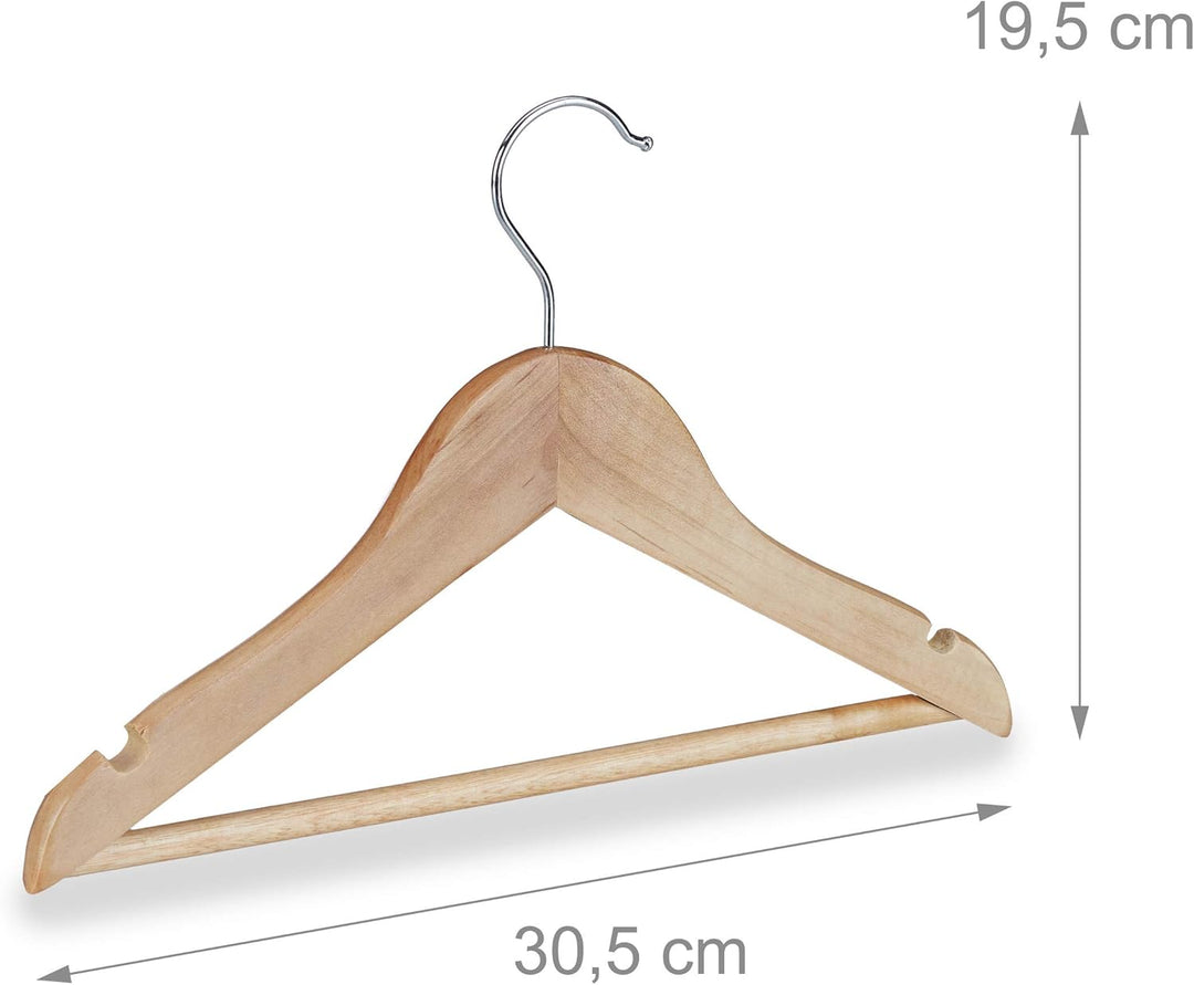 Relaxdays 60 x Kinder Kleiderbügel im Set, Hosenstange, Hemd, 360 Grad drehbar, Mädchen, Jungen, Bab