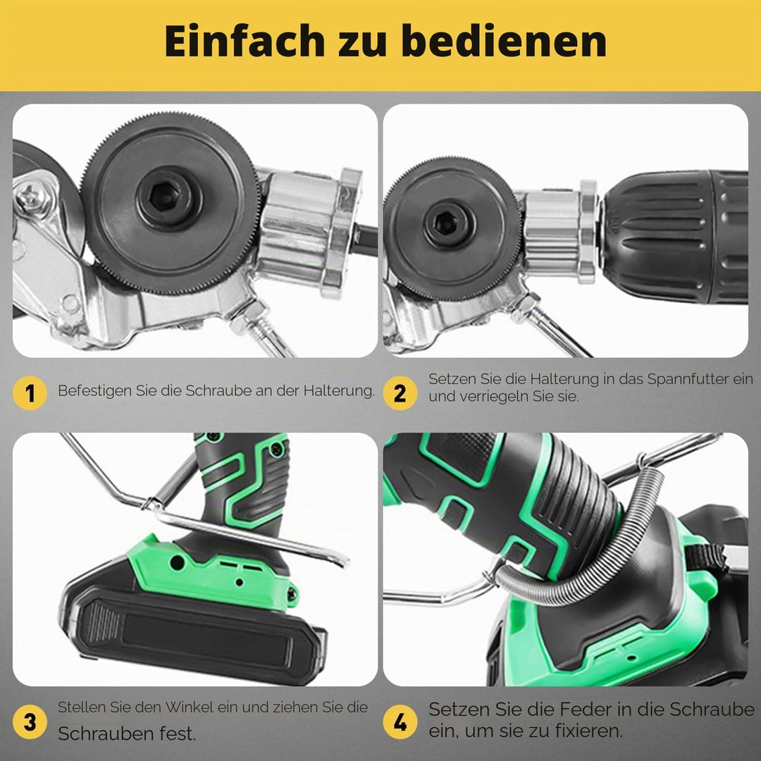Elektrischer Bohrplattenschneider, Elektrischer Metallknabber Metallblechschneider Metal Nibbler Dri