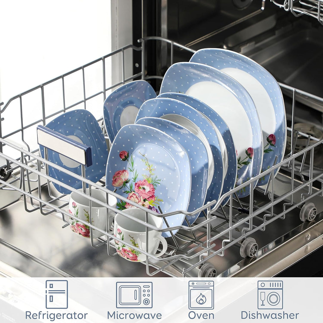 VEWEET 30-teilig Porzellan Tafelservice, Serie &