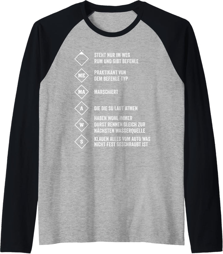 Feuerwehr lustige Löschgruppe Feuerwehrmann Raglan