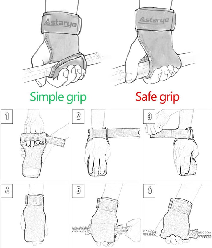 Professionelle Handschuhe für Fitness Unisex-Zughilfen mit extra Grip 800KG