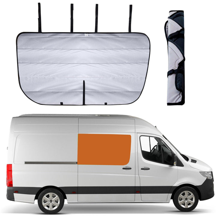 Living in a Bubble Isolierte Verdunkelungs-Schiebetürfensterabdeckung für Mercedes Sprinter (2007-Ak