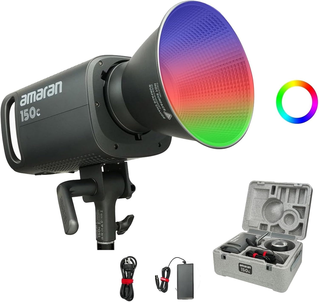 Aputure Amaran 150C RGBWW Vollfarb-LED-Videoleuchte, 150W zweifarbig 2500K bis 7500K Bowens Mount Da
