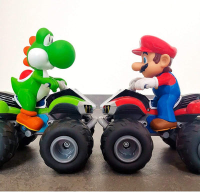 Carrera RC Mario Kart Yoshi Quad I Ferngesteuertes Quad Für Kinder und Erwachsene, Jungs & Mädchen I