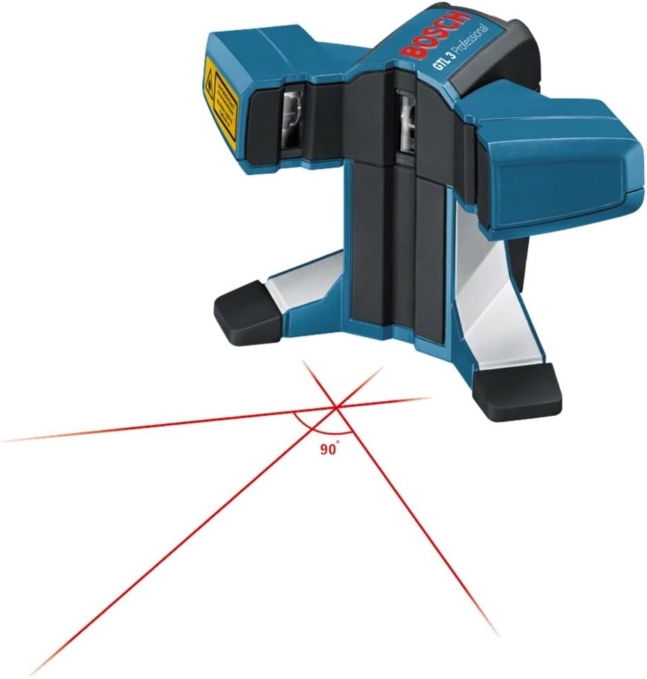 Bosch Professional GTL 3, 20 m Arbeitsbereich, IP 54 Staub- und Spritzwasserschutz, Ausrichtscheibe,