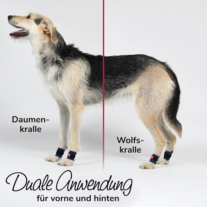 Krallenschutzbandage Gr. M30 für Hunde, Schutz für Wolfs- und Daumenkralle, doppelseitiges Fleece, f