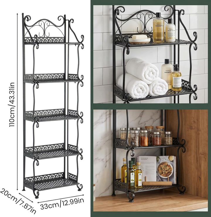 Pflanzenregal Metall klappbar Blumenständer für Innen &amp; Aussen | Elegantes Design, 3- oder 5-stufig,