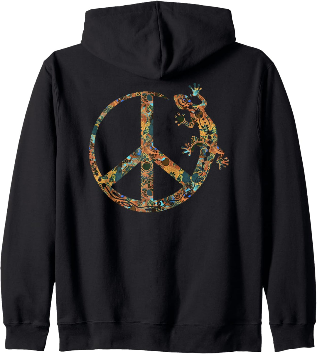 Symbol - Loving Peace Gecko Ornaments 2 - Fan Fun Kapuzenjacke