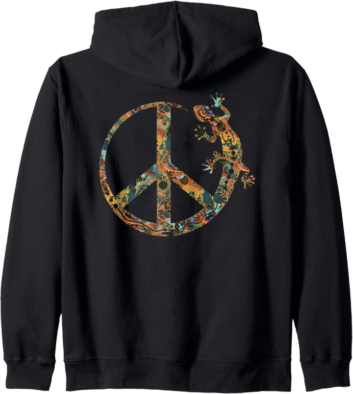Symbol - Loving Peace Gecko Ornaments 2 - Fan Fun Kapuzenjacke