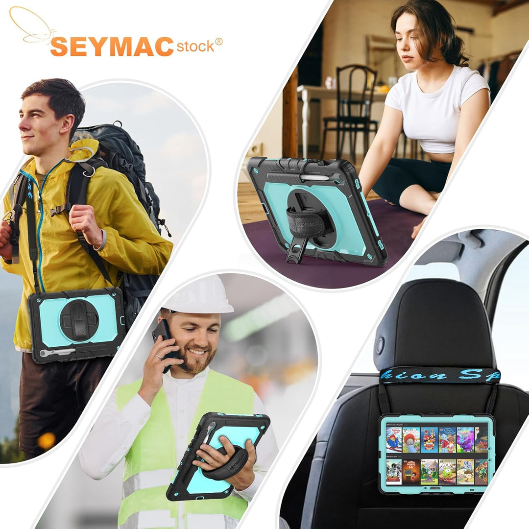 SEYMAC stock Hülle für Samsung Galaxy Tab S10 Lite/S10 FE/S9 FE 10,9 Zoll /S9 11 Zoll, Stossfeste Hü