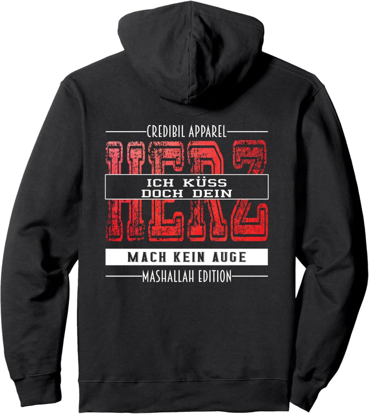 Jugendspruch Mach Kein Auge Ich Küss Doch Dein Herz Pullover Hoodie