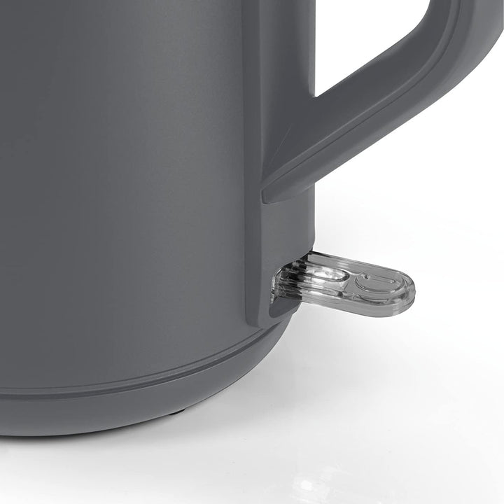 N8WERK Wasserkocher mit Doppelwand-Design in der Nordic Grey Edition | Fassungsvermögen 1,5 Liter, k