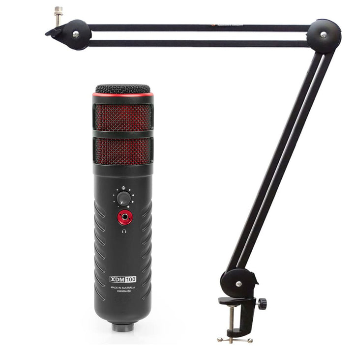 Rode X XDM-100 USB-Sprechermikrofon + keepdrum MS138 Gelenkarm-Stativ