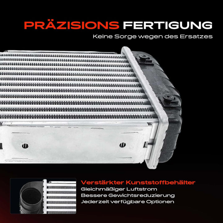Frankberg 1x Ladeluftkühler Turbokühler Kompatibel mit A6 4F2 C6 2.0L 2004-2011 A6 Avant 4F5 C6 2.0L