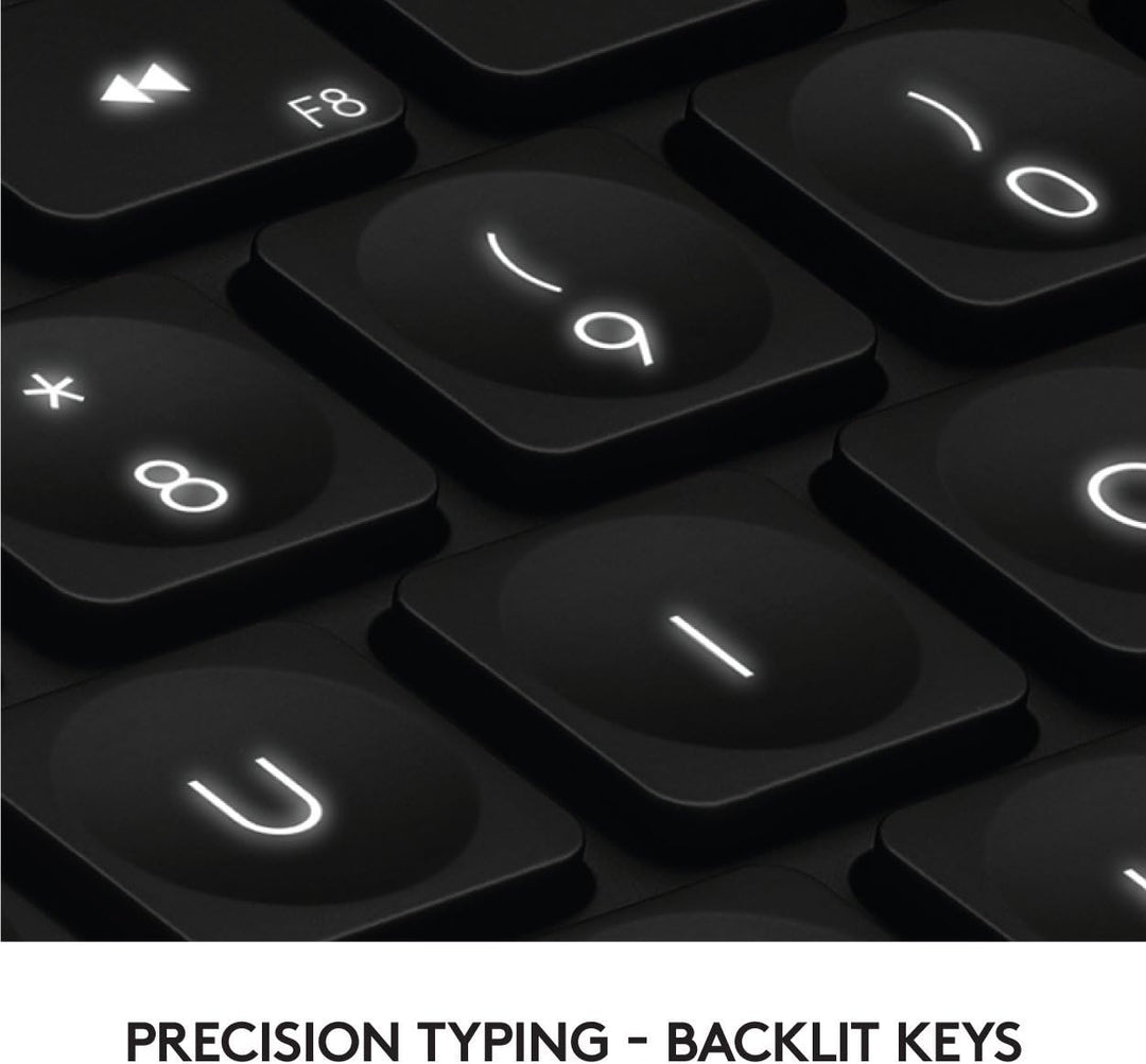 Logitech Craft Kabellose Tastatur, Bluetooth & 2.4 GHz Wireless Verbindung, Programmierbarer Drehreg