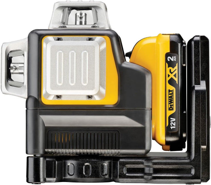 DEWALT DCE089D1R-QW Multilinienlaser 3x360°, rot, 10,8V/2Ah, 10.8 V, schwarz/gelb