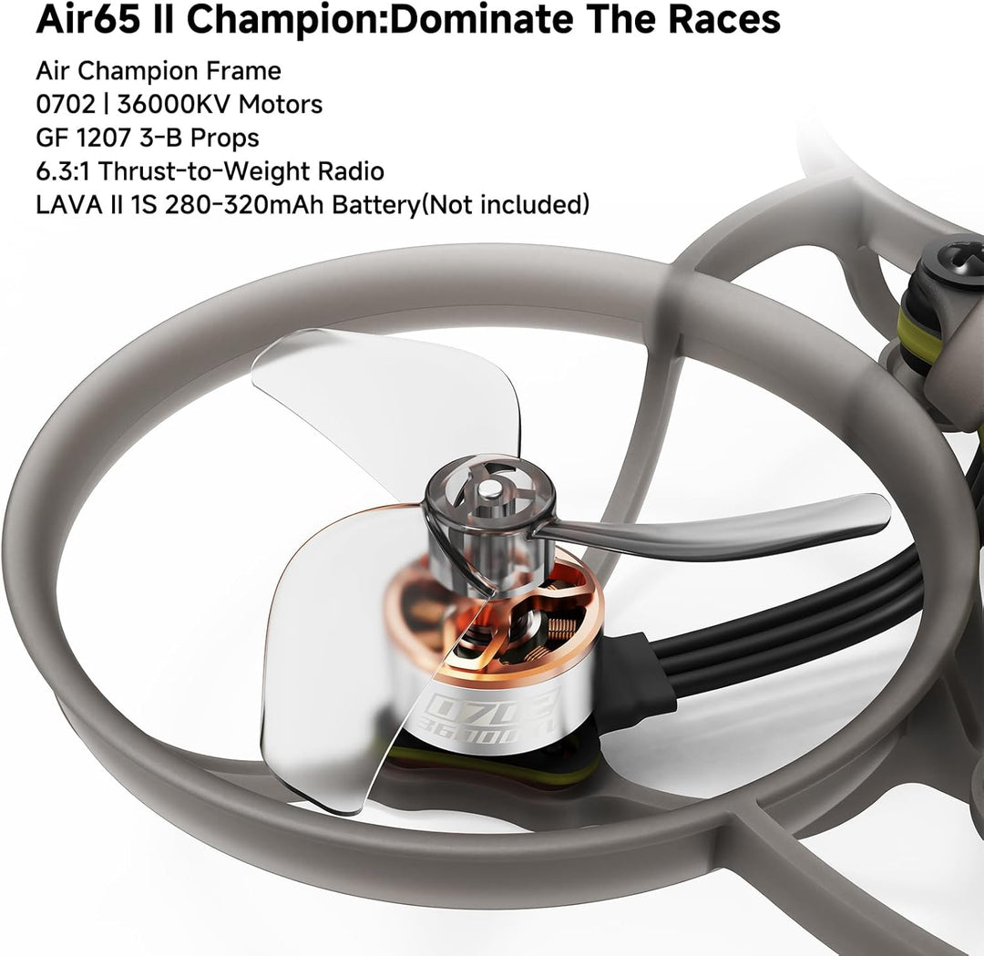 BETAFPV Air65 II Brushless Whoop Quadcopter, Ultraleichte 1S 65mm Mikro Drohne mit Matrix 1S 5IN1 II
