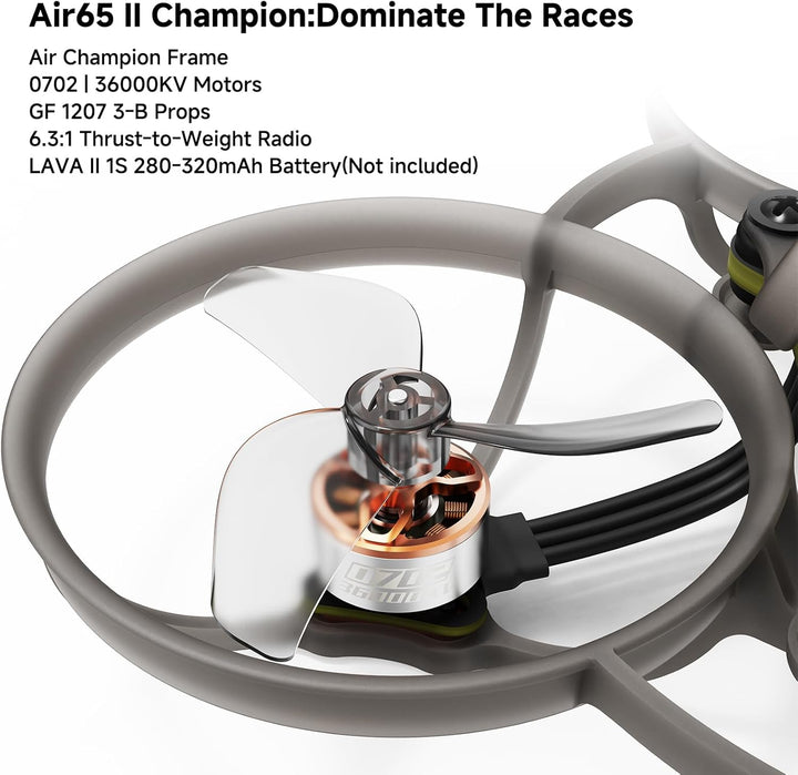 BETAFPV Air65 II Brushless Whoop Quadcopter, Ultraleichte 1S 65mm Mikro Drohne mit Matrix 1S 5IN1 II