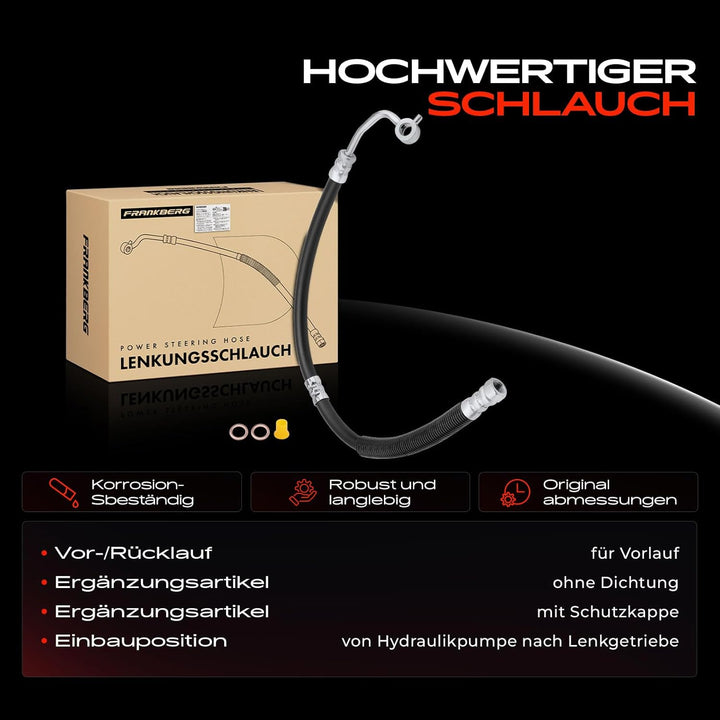 Frankberg Servoleitung Lenkung Von Pumpe From Pump Benzin Kompatibel mit Tucson JM 2.0L 2004-Heute S