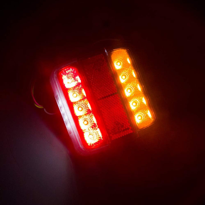 AOHEWEI LED Anhänger Rückleuchten 12V Beleuchtung Bremslichten Lkw Heckleuchte Blinklicht Hinten Was