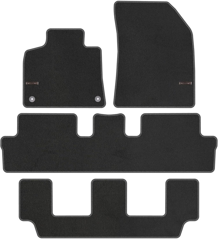 TEXER Textil Fussmatten Passend für Citroen C4 Grand Picasso II Bj. 2013-2018 Excellence