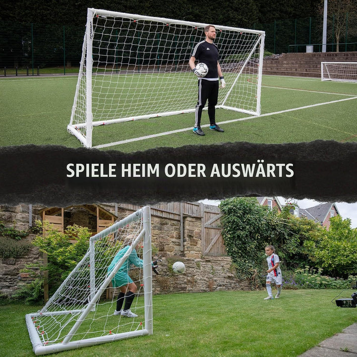 QUICKPLAY Q-Fold Fussballtor | 30 Sekunden Faltbares Fussballtore für Garten Kinder und Erwachsene D
